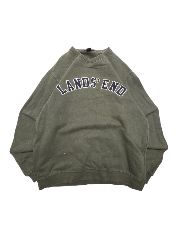 Dark Green Lands' End Sweatshirt Women's Medium