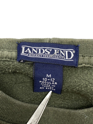 Dark Green Lands' End Sweatshirt Women's Medium