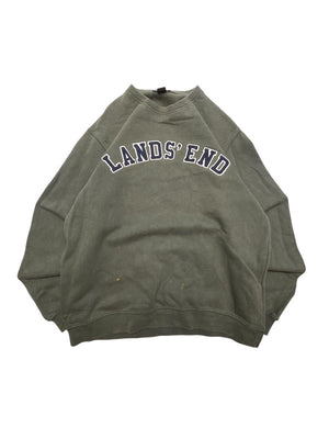 Dark Green Lands' End Sweatshirt Women's Medium