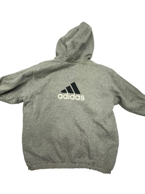 Vintage 90s Black-Grey Adidas Reverse Jacket Men's XL