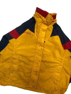 Yellow Columbia Windbreaker Women's Large
