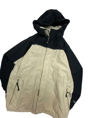 Black-Beige The North Face Raincoat Men's Small