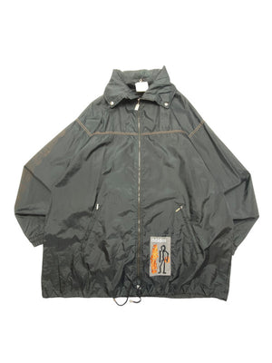 Vintage Black Adidas Windbreaker Men's XL