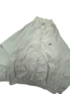 Vintage 90s Grey Adidas Windbreaker Men's Large
