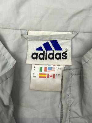 Vintage 90s Grey Adidas Windbreaker Men's Large