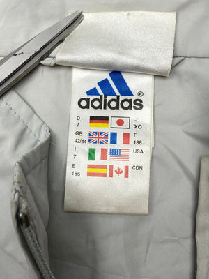 Vintage 90s Grey Adidas Windbreaker Men's Large