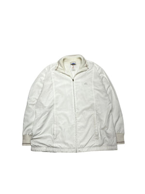 Vintage 90s White Adidas Tracksuit Jacket Men's Large