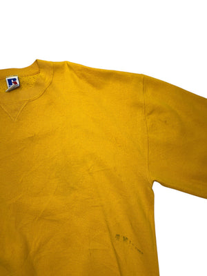 Vintage 90s Yellow Russell Athletic Sweatshirt Men's XL