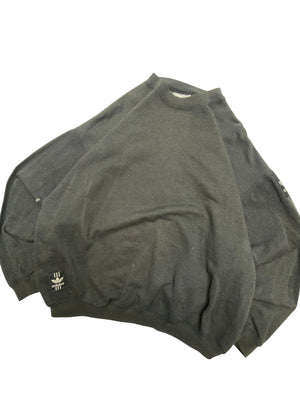 Vintage 90s Black Adidas Sweatshirt Men's XXL