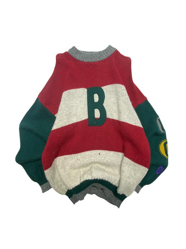 Multi-colour Striped Knitwer Jumper Men's Medium