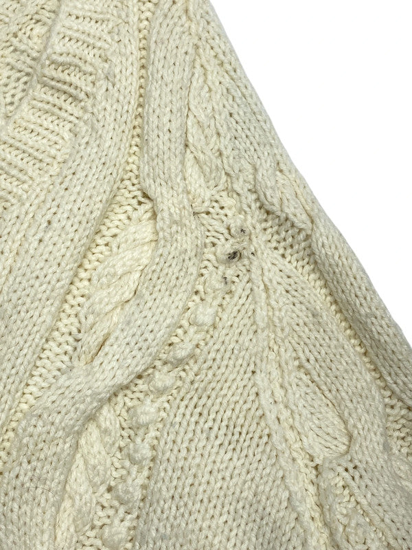 Cream Chunky-knit Jumper Men's Medium
