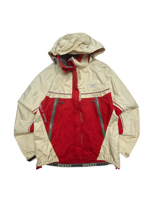 Red-Khaki Helly Hanseb Raincaot Men's Small