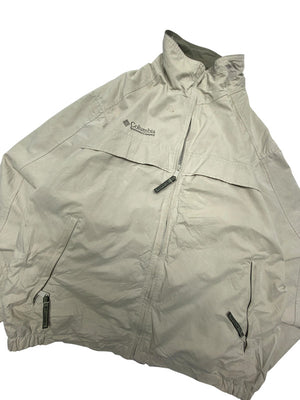 Beige Columbia Windbreaker Men's Large