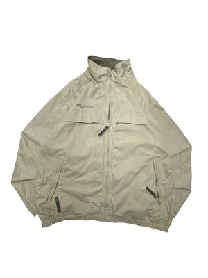 Beige Columbia Windbreaker Men's Large