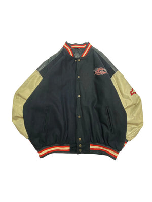 Black Steve & Barry's Varsity Jacket Men's XL