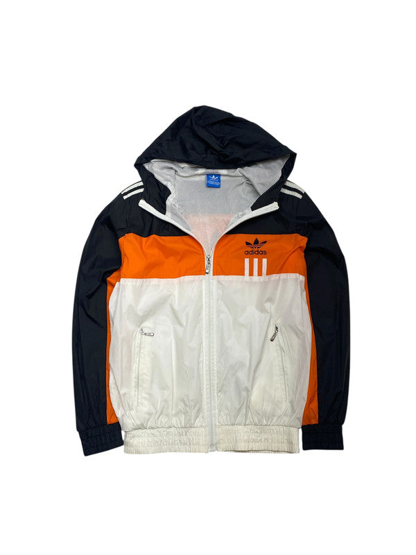 Black-Orange-White Adidas Originals Windbreaker Men's Small