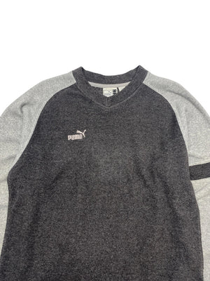 Grey Puma V-neck Fleece Men's Small