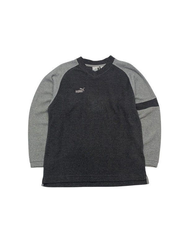 Grey Puma V-neck Fleece Men's Small
