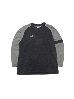 Grey Puma V-neck Fleece Men's Small