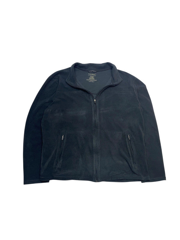 Black L.L. Bean Fleec Jacket Men's Large