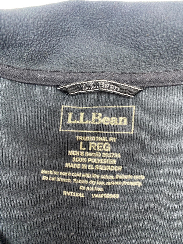 Black L.L. Bean Fleec Jacket Men's Large