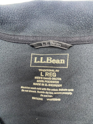 Black L.L. Bean Fleec Jacket Men's Large