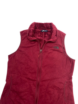 Burgundy The North Face Fleece Gilet Women's Medium