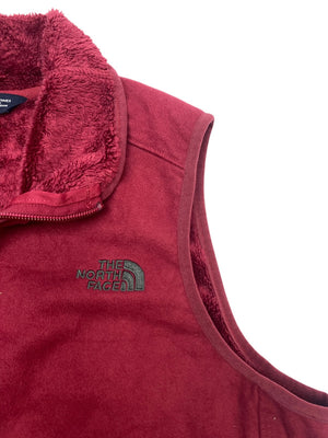 Burgundy The North Face Fleece Gilet Women's Medium