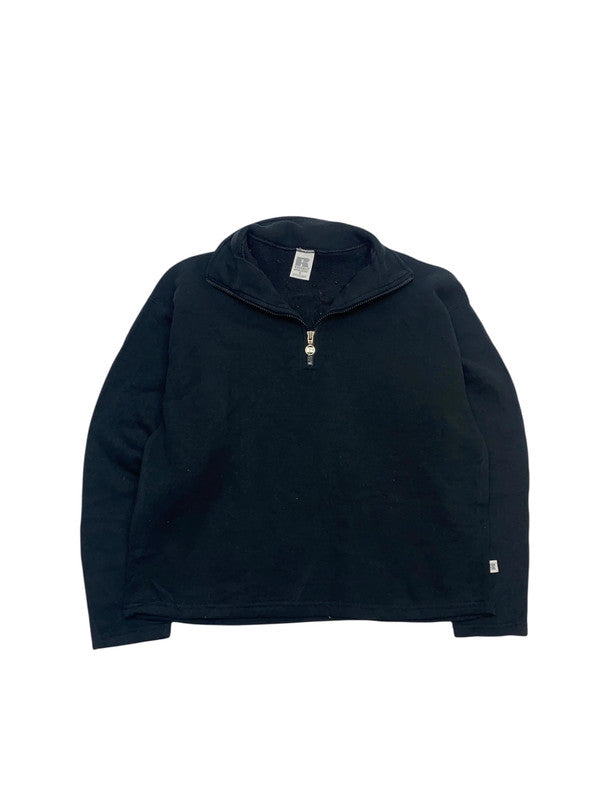 Black Russell Athletic Half-zip Pullover Men's Medium