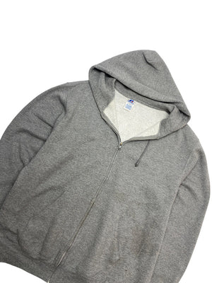 Grey Russell Athletic Zip-through Hoodie Men's XL
