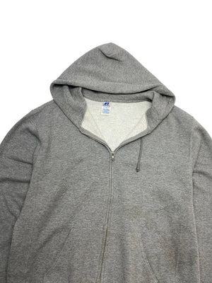 Grey Russell Athletic Zip-through Hoodie Men's XL