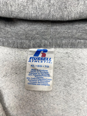 Grey Russell Athletic Zip-through Hoodie Men's XL