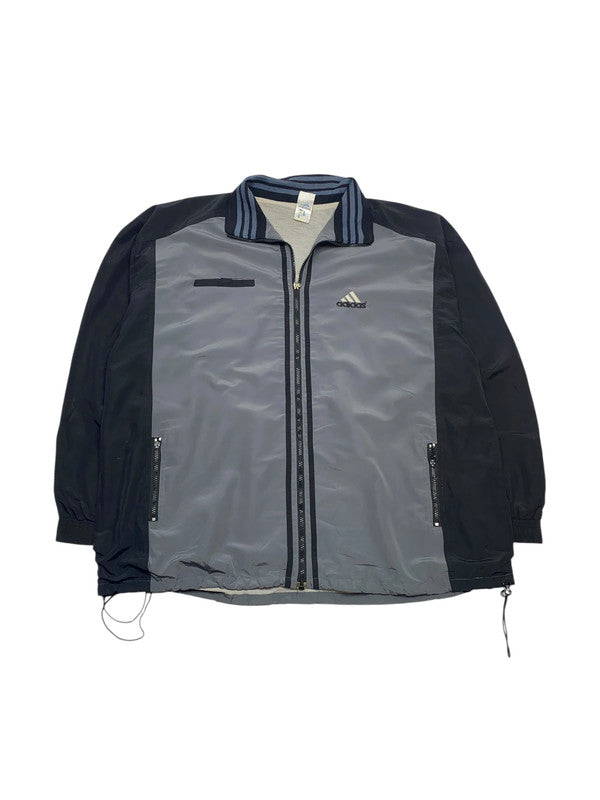 Vintage 90s Grey Adidas Windbreaker Men's XXL