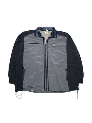 Vintage 90s Grey Adidas Windbreaker Men's XXL