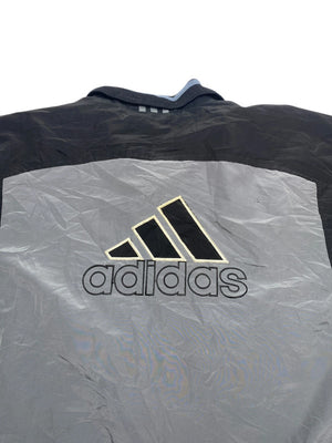 Vintage 90s Grey Adidas Windbreaker Men's XXL
