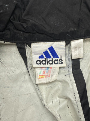 90s black adidas windbreaker men's xl