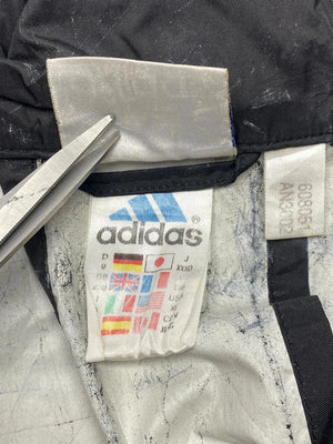 90s black adidas windbreaker men's xl