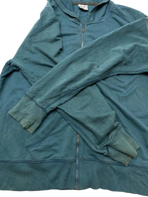 Petrol green columbia zip-through hoodie women's xl