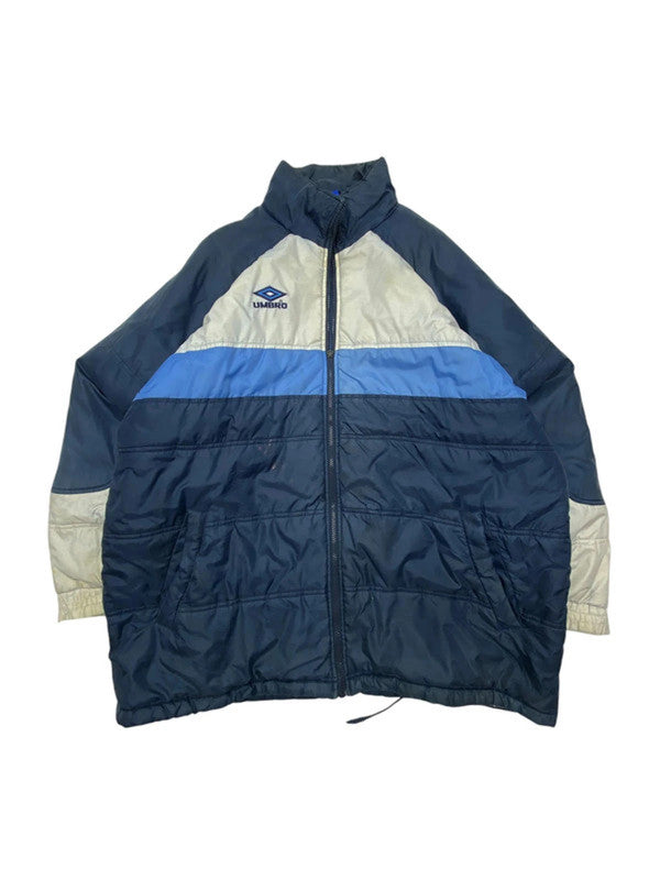 Navy umbro puffer jacket men's xl