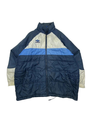Navy umbro puffer jacket men's xl