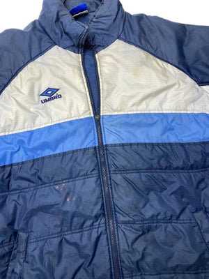 Navy umbro puffer jacket men's xl
