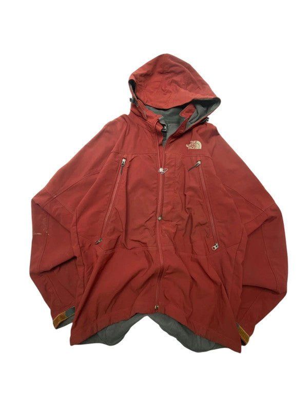 Burgundy the north face raincoat men's medium