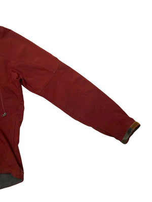 Burgundy the north face raincoat men's medium