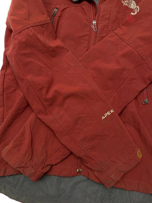 Burgundy the north face raincoat men's medium