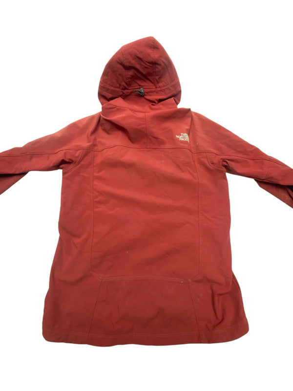 Burgundy the north face raincoat men's medium