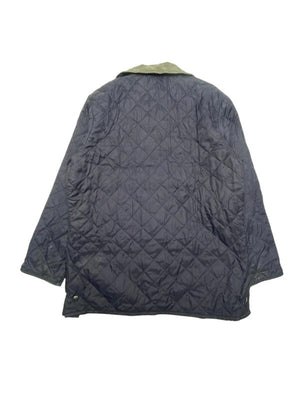 Navy barbour quilted jacket men's xl