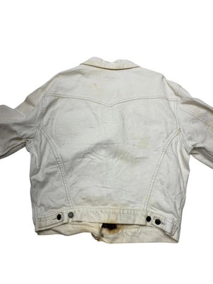 Cream levi's denim jacket men's large