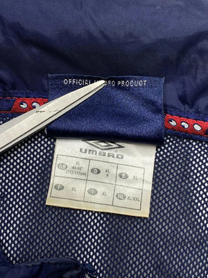 Vintage navy umbro equipment windbreaker men's xl