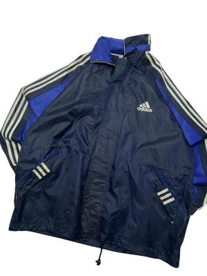 Vintage navy adidas windbreaker men's xxl