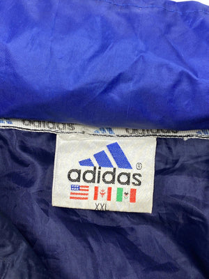 Vintage navy adidas windbreaker men's xxl